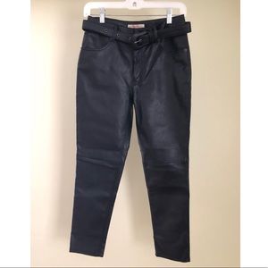 Free People Belted Faux Leather Pants - NWWT